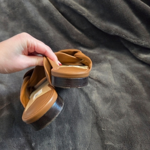 Jimmy Choo Brown Leather Mules - Picture 3 of 7